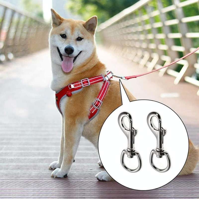 Stainless Steel Swivel Single Hook Pet Leash Hook, Specification: 70mm