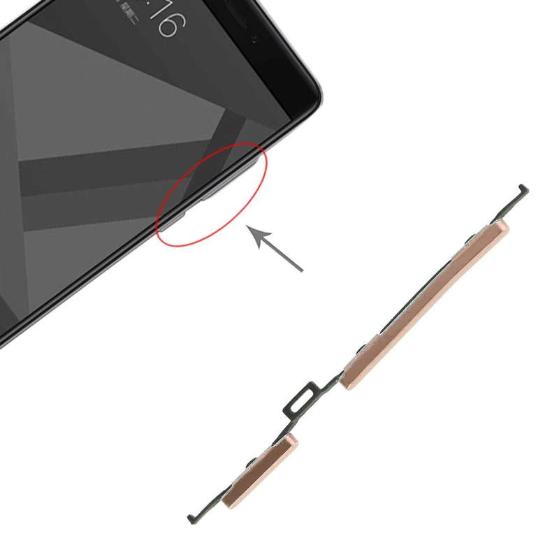 Power Button and Volume Control Button for Xiaomi Redmi Note 4X(Gold)