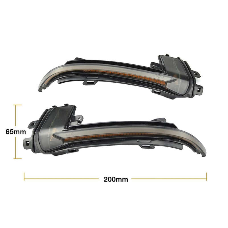 1 Pair For Audi A4 B8.5 Car Dynamic LED Turn Signal Light Rearview Mirror Flasher Water Blinker (...