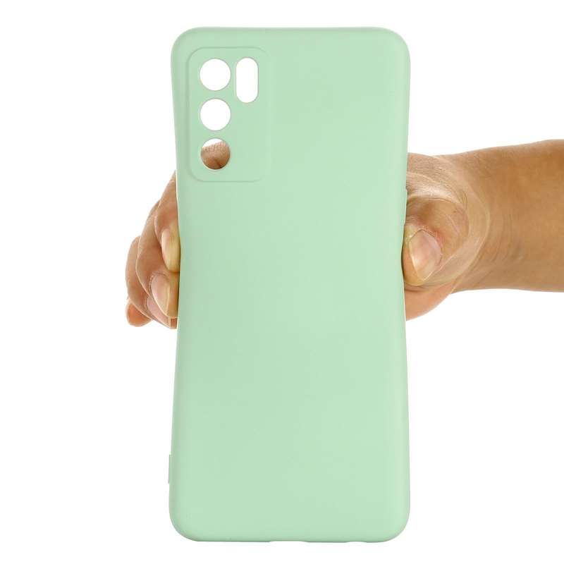For OPPO A16 / A16S Foreign Version Solid Color Liquid Silicone Shockproof Full Coverage Protecti...