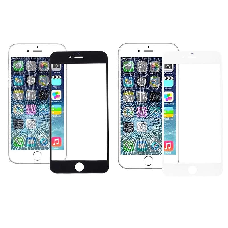 5 PCS Black + 5 PCS White for iPhone 6s & 6 Front Screen Outer Glass Lens