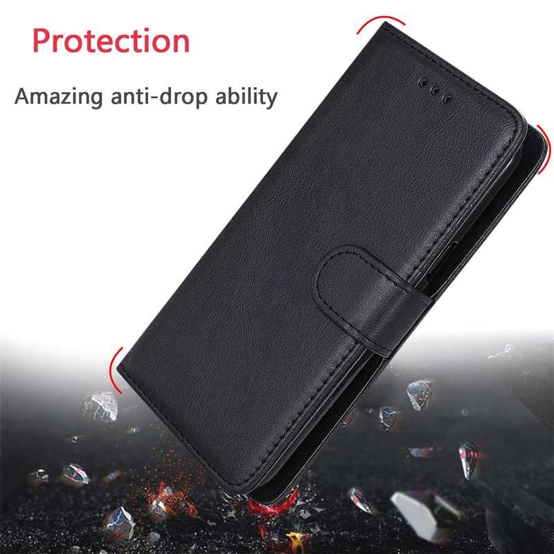 For Galaxy S8+ Solid Color Horizontal Flip Protective Case with Holder & Card Slots & Wallet & Ph...