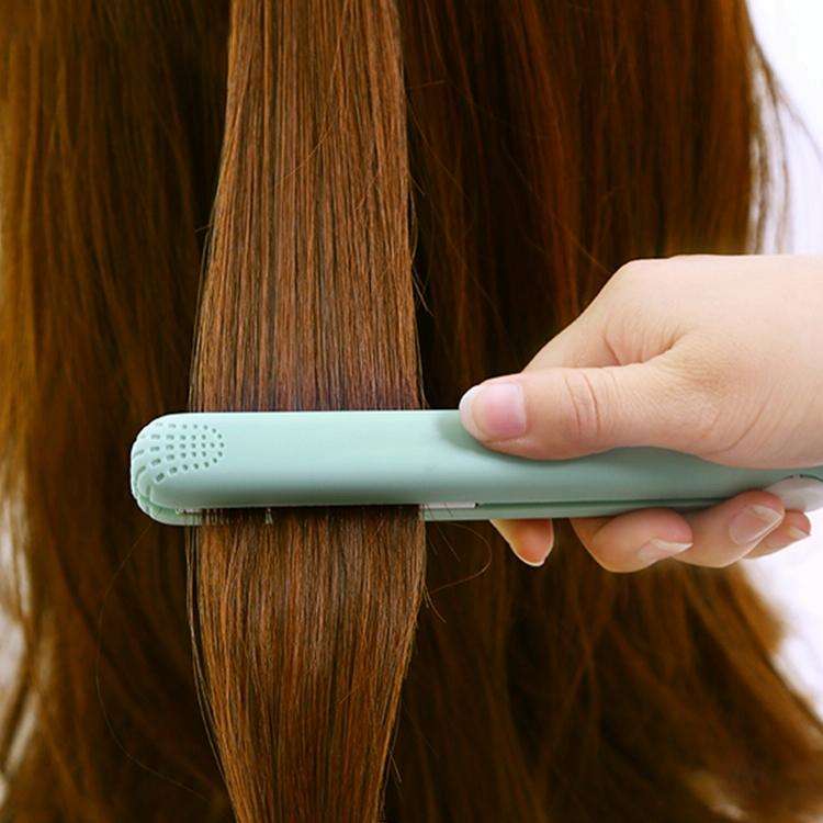 Mini Professional Hair Tools Smoothing Corrugated Travel Straightening Irons(Light Purple Duck)