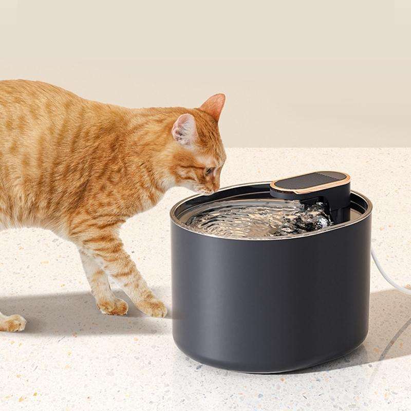 3L Electric Pet Water Dispenser Automatic Cat Water Fountain With Light(Blue)