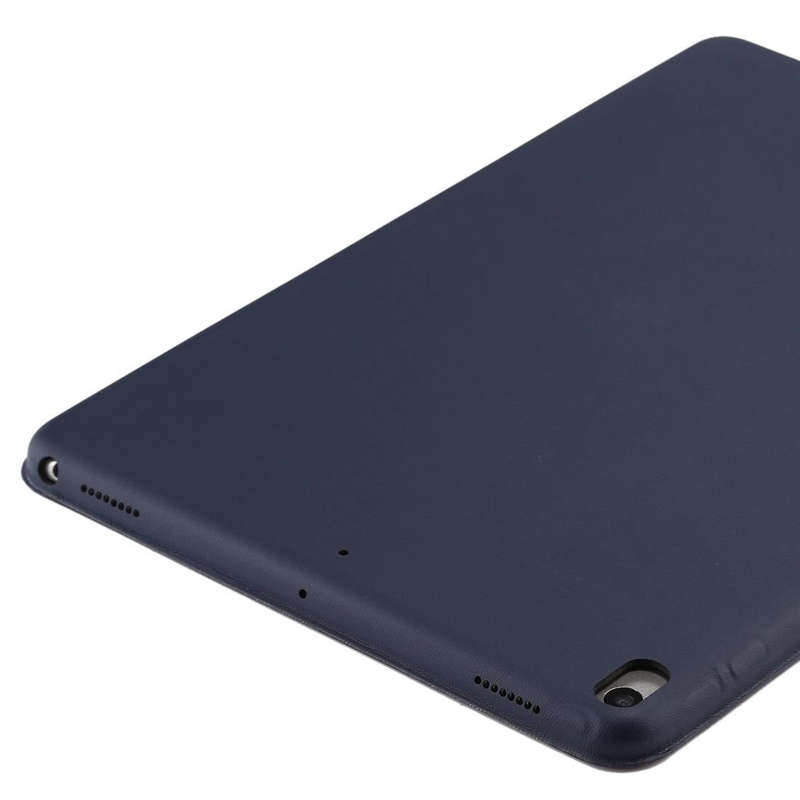 For iPad Air 3 10.5 inch Horizontal Flip Smart Leather Case with Three-folding Holder(Navy Blue)