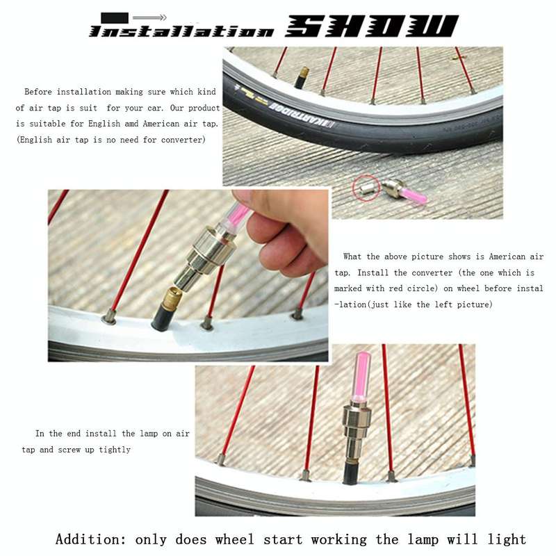 2 PCS Wheel Tyre Lamp With Battery for Car / Motorbike / Bike(Blue Light)