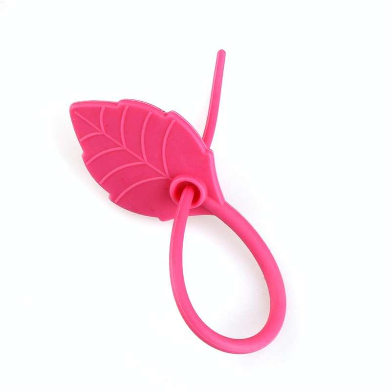20 PCS Environmental Protection Silicone Plastic Bag Sealing Clip Food Bag Bundle Cable Tie, Rand...