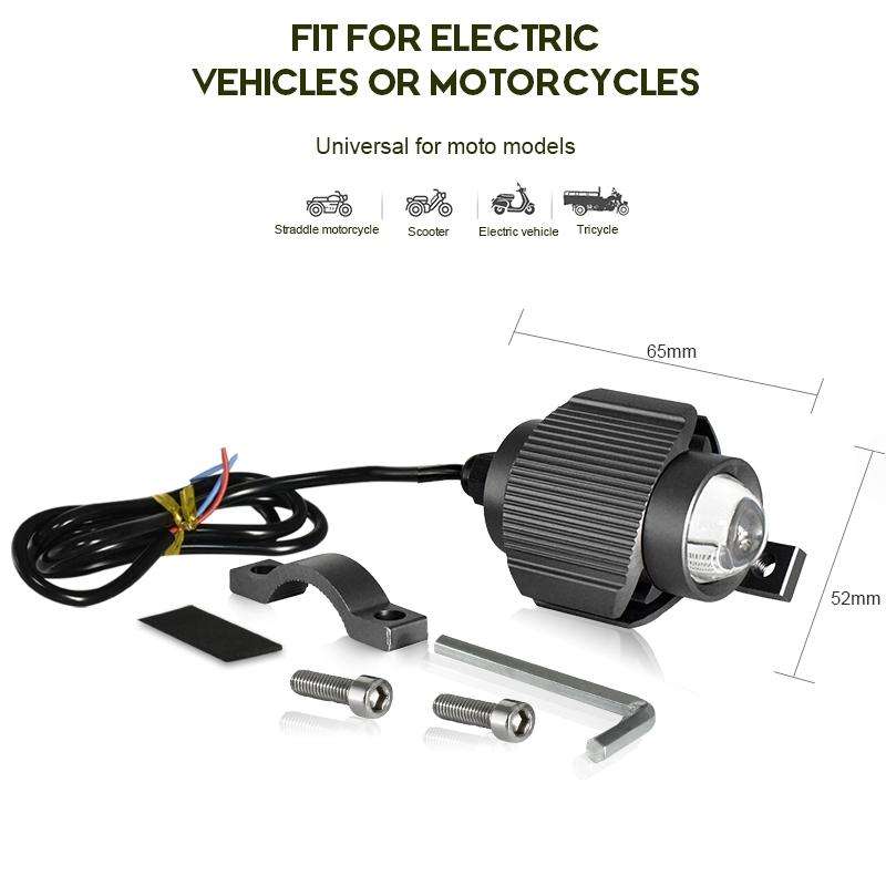 2 PCS L29 12V / 15W / 6000K / 2000LM Motorcycle / Car IP65 Waterproof External LED Small Steel Ca...