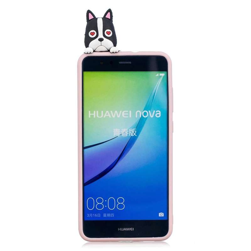 For Huawei P10 Lite 3D Cartoon Pattern Shockproof TPU Protective Case(Cute Dog)