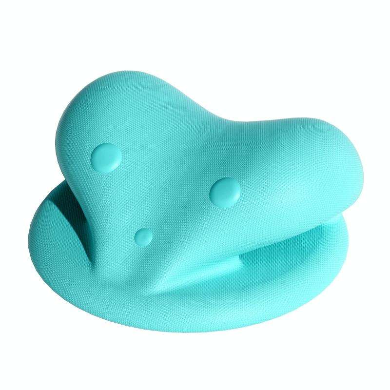 Neck And Shoulder Stretcher Relaxer Cervical Spine Chiropractic Traction Pillow(Green)