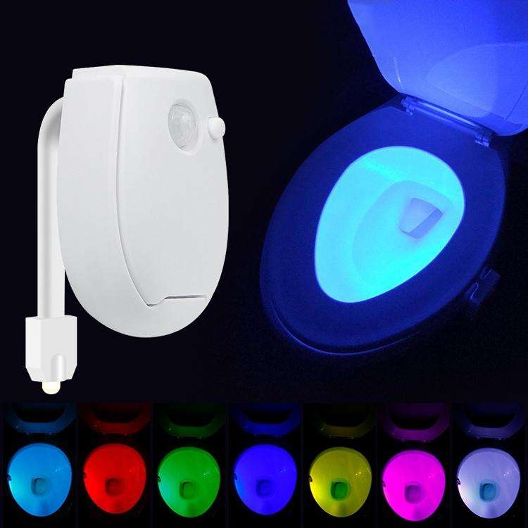 Hanging LED Toilet Light Intelligent Automatic Human Body Induction Light(RGB Multicolor)