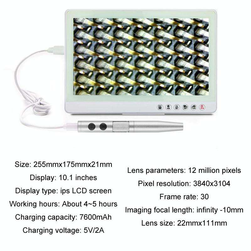 5 Million Digital Electron Microscope Magnifying Dermatoscope, Specification: B008 Waterproof