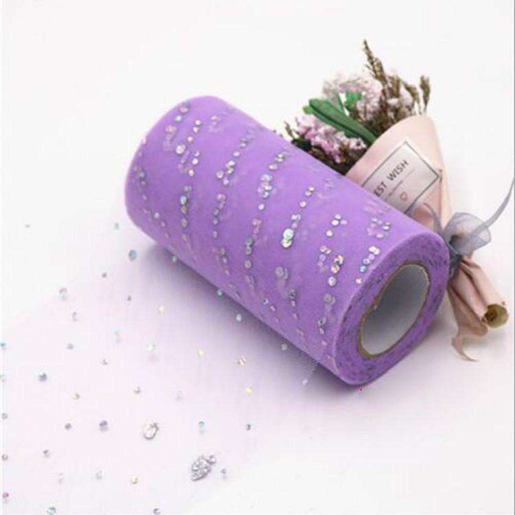 Tulle Roll 25 Yards 13cm Organza Laser Crafts Wedding Decoration Tulle Birthday Party Supplies(Li...