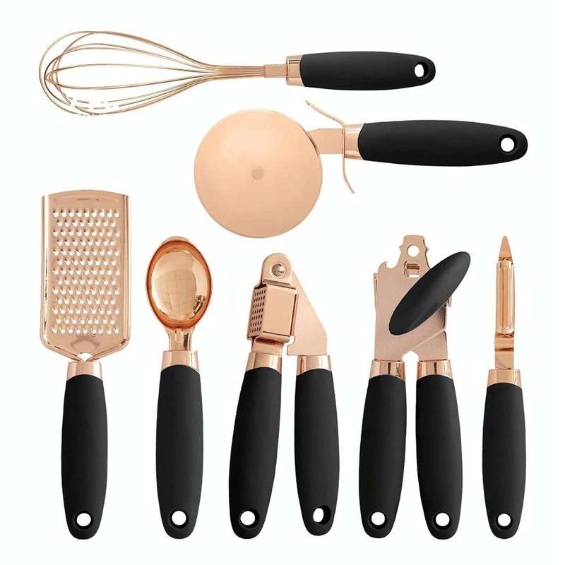 BXGN7-01 7 in 1 Household Kitchen Gadgets Set, Style: Color Box(Black)