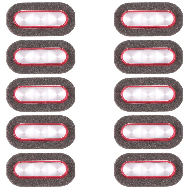 For vivo X90 Pro 10pcs Flashlight Covers (Red)