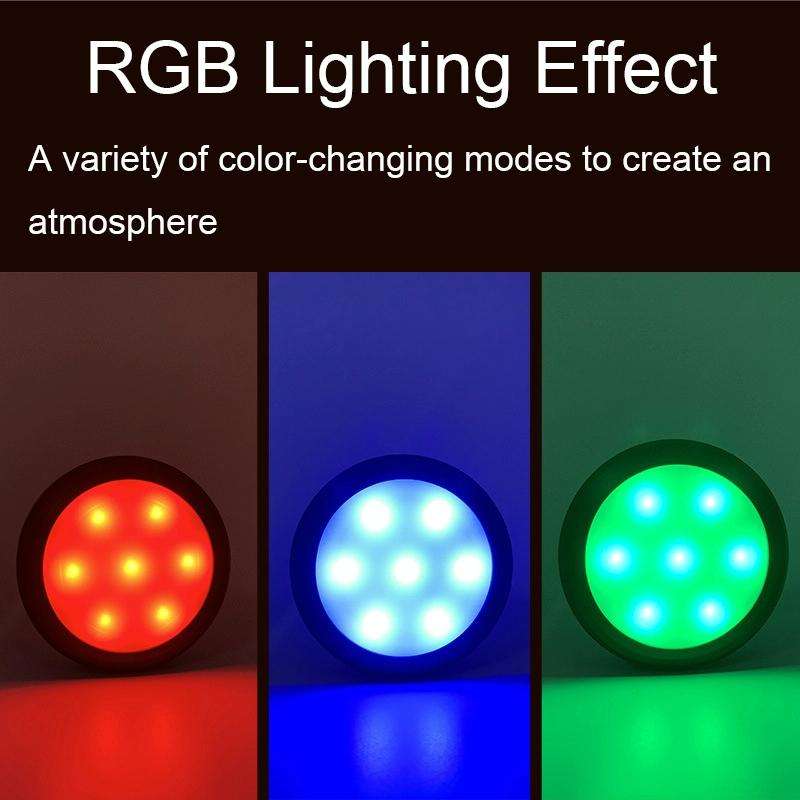 TL009-RGB Wireless Timer Dimming Night Lights Party RGB Atmosphere Lights with Remote Control(White)