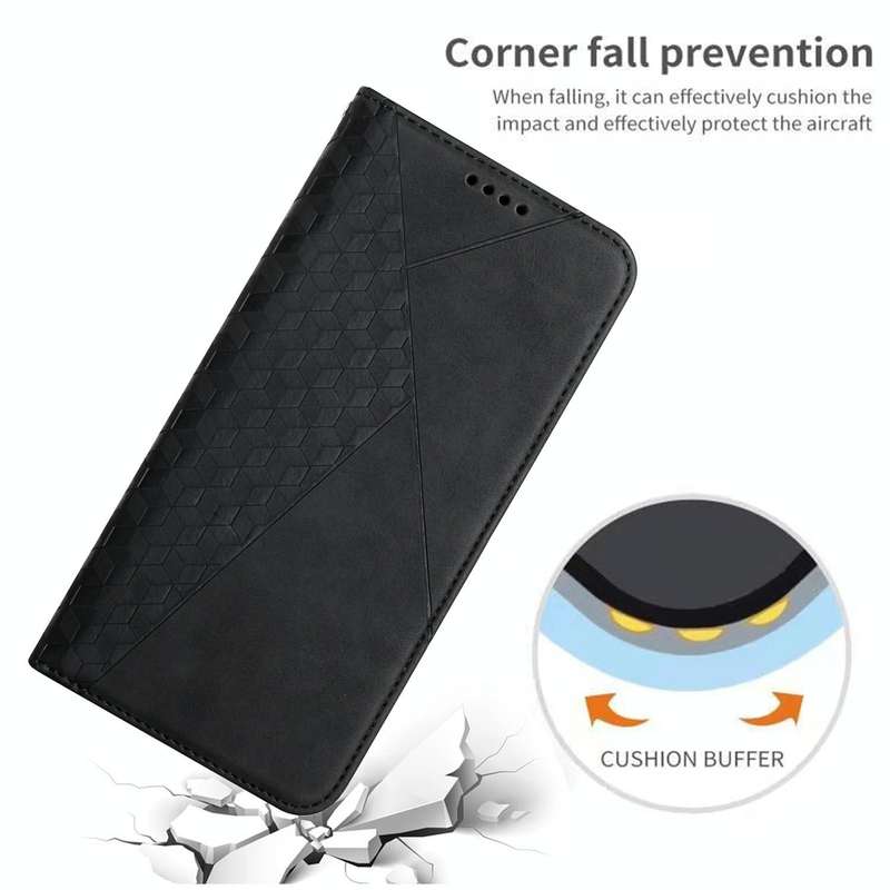 For Xiaomi 12T/12T Pro/Redmi K50 Ultra Diamond Splicing Skin Feel Magnetic Leather Phone Case(Black)