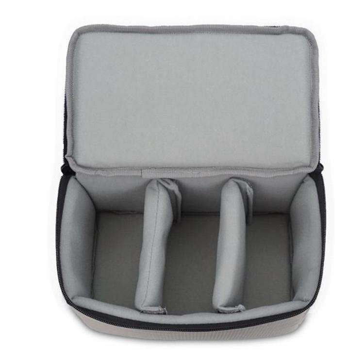 Water-resistant DSLR Padded insert Case Waterproof Zipper Removable Partition Camera Bags(Light G...