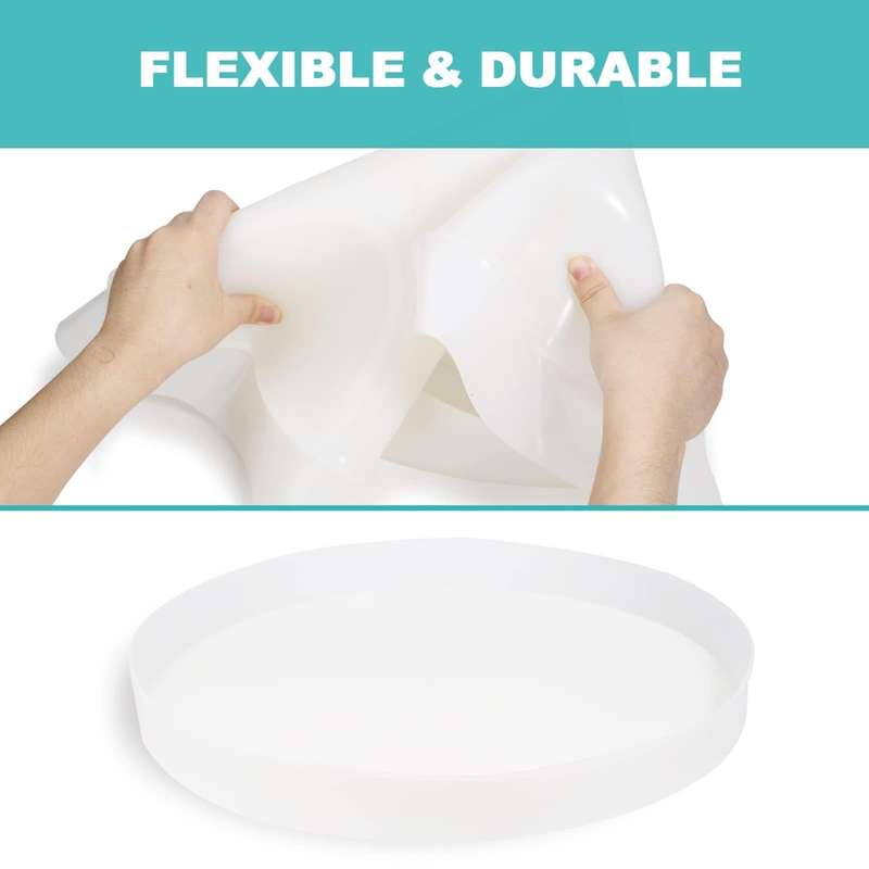DIY Crystal Drip Rubber Round Table Mold Quicksand Table Silicone Mold 35cm Round Table Mold