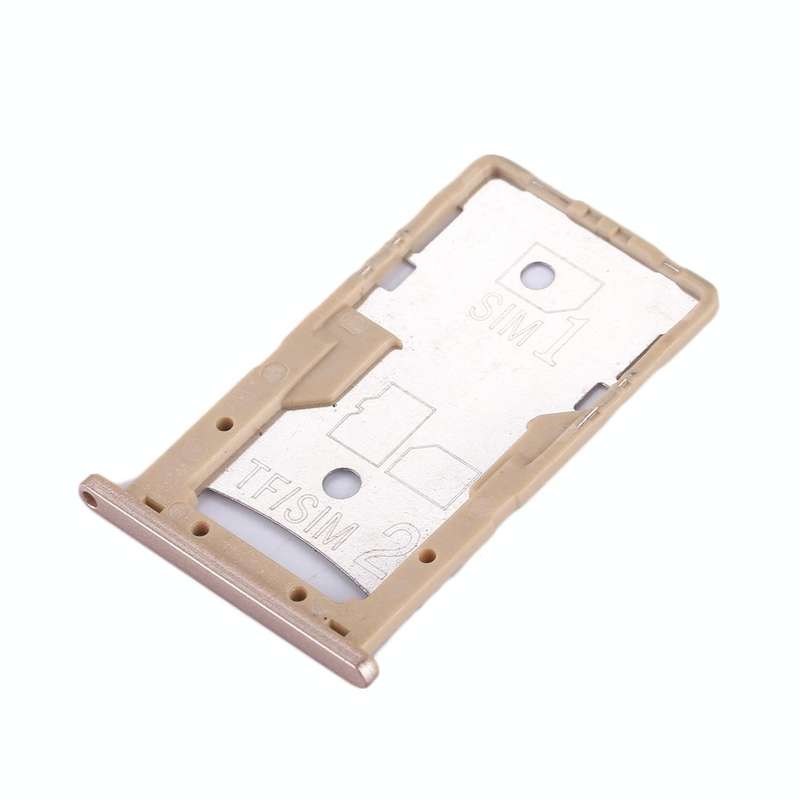 For Xiaomi Redmi 4A SIM & SIM / TF Card Tray(Gold)