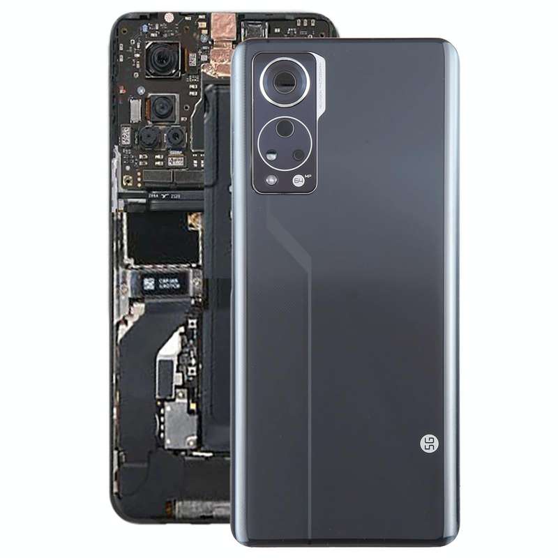 For ZTE Axon 30 5G A2322 Battery Back Cover with Camera Lens Cover(Black)
