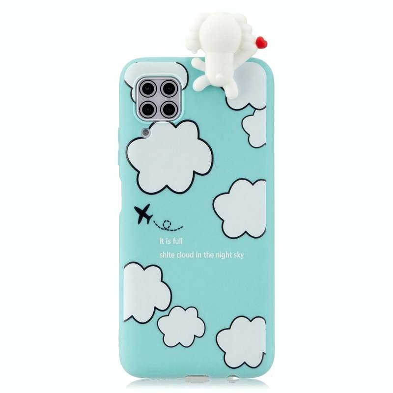 For Huawei P40 Lite Shockproof Cartoon TPU Protective Case(Clouds)
