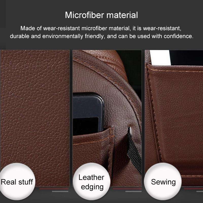 Multifunction Car Seat Pockets Folding Storage Bag (Coffee)