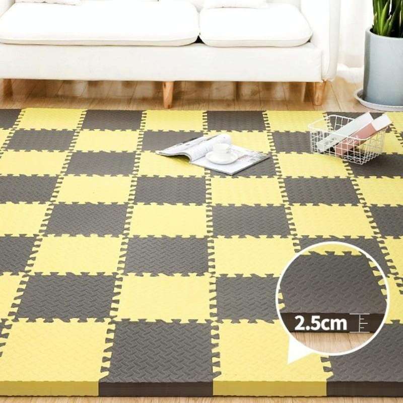 10 PCS Household Children Bedroom Stitching Leaf Pattern Thick Foam Crawling Mat, Size: 30x1.0cm(...