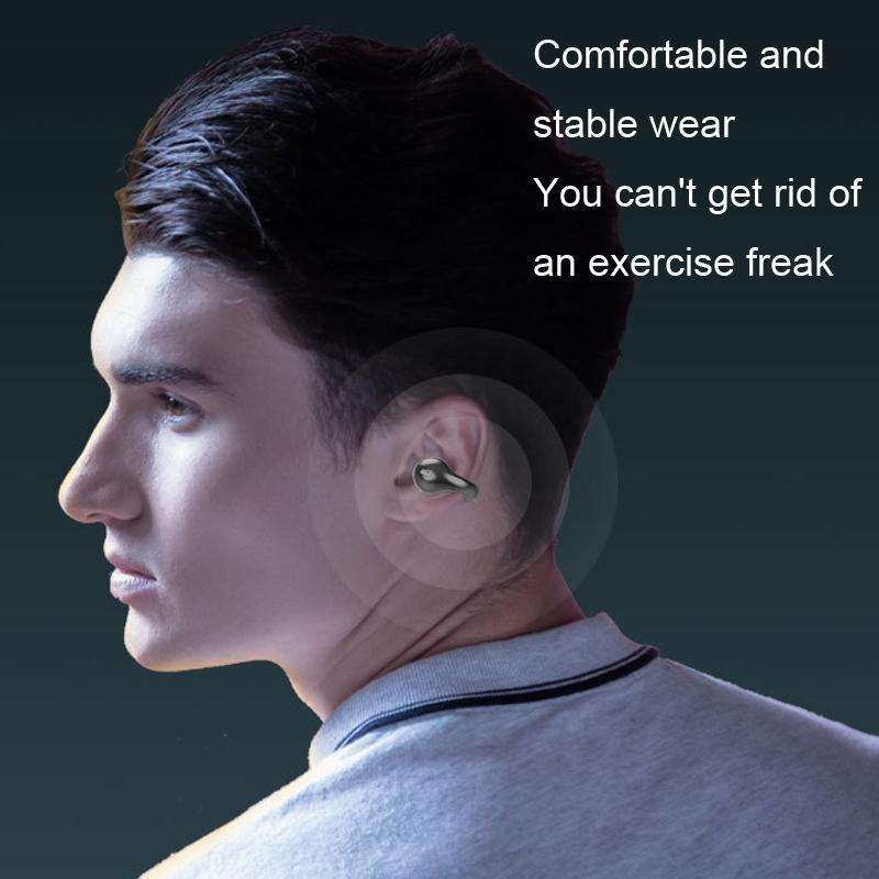 BT12 Wireless Bluetooth Ear Clip Sport Noise Reduction Headphones(White)