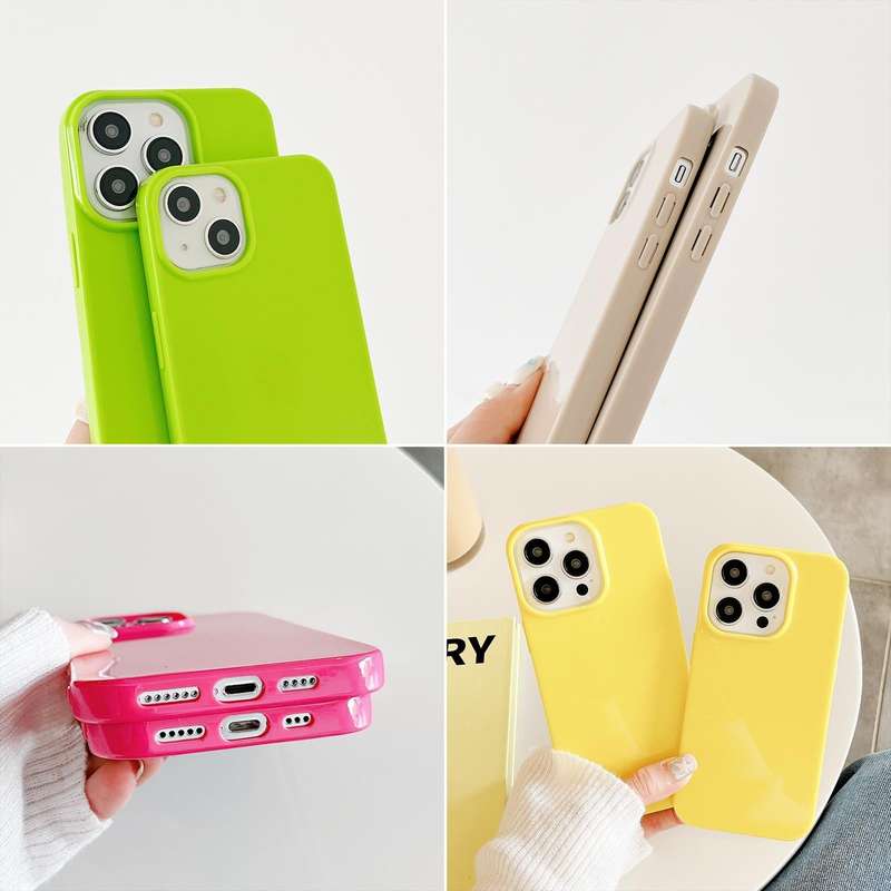 For iPhone 13 Shockproof Solid Color TPU Phone Case(White)