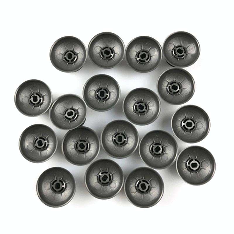 For PS4 10pcs Controller Joystick Mushroom Cap(Grey)