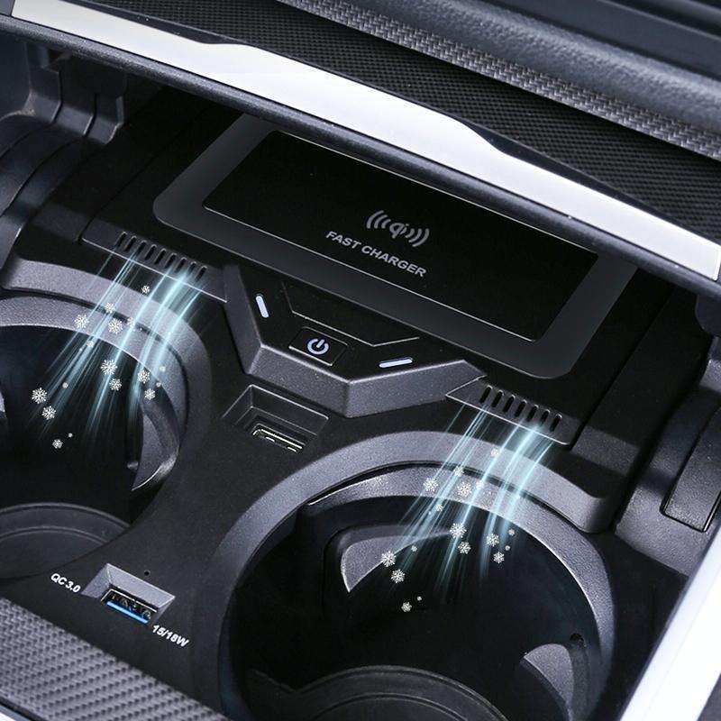 HFC-1017 Car Qi Standard Wireless Charger 10W Quick Charging for BMW 3 Series 2020-2022, Left Dri...