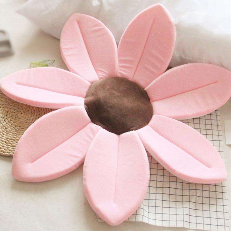 Foldable Bathtub Blooming Sink Lotus Flower Bath Mat Pad for Newborn Baby, Size: 80cm x 80cm x 5c...