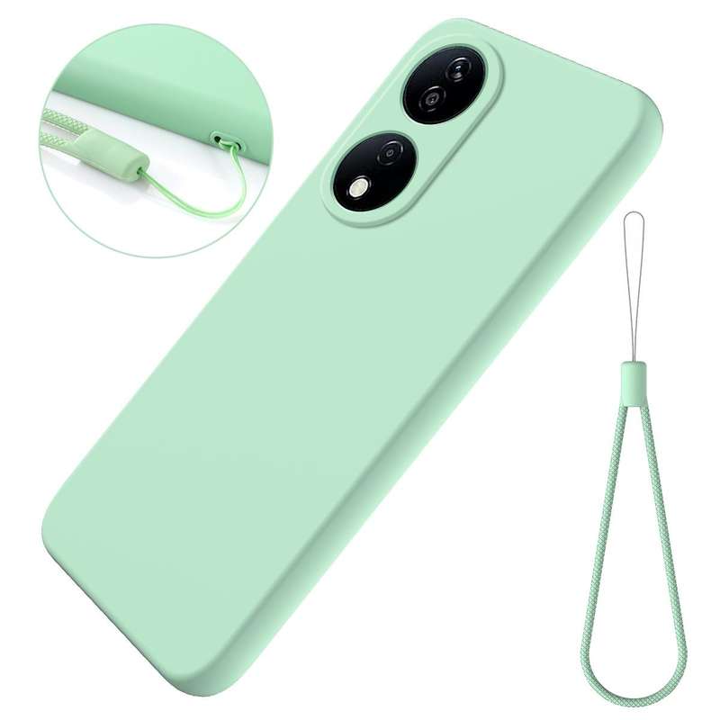 For Honor X7b/Play 50 Plus Solid Color Liquid Silicone Dropproof Full Coverage Protective Case(Gr...
