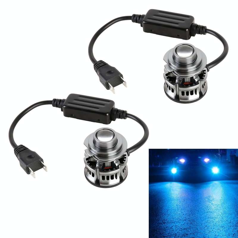 1 Pair H7 27W / DC12V Car Aluminum Alloy LED Headlight (Blue Light)