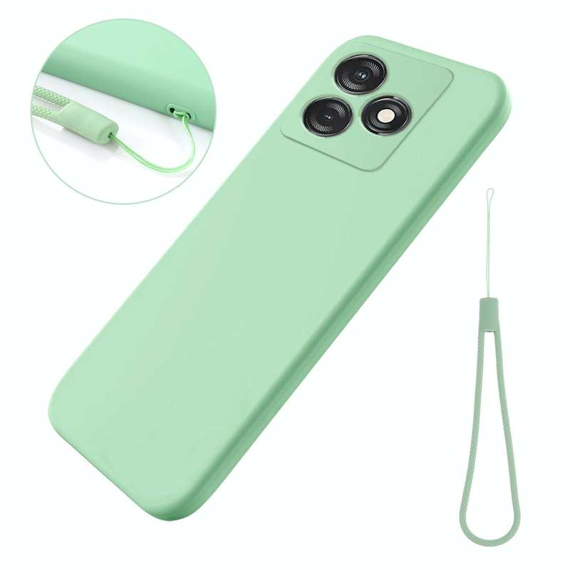 For Tecno Spark 10 4G / 10C 4G Pure Color Liquid Silicone Shockproof Phone Case(Green)