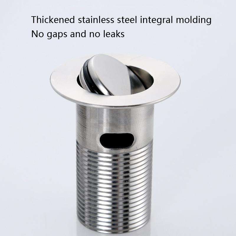 Household Deodorant Washbasin Water Pipe, Style: D White Flap No Basket With Overflow