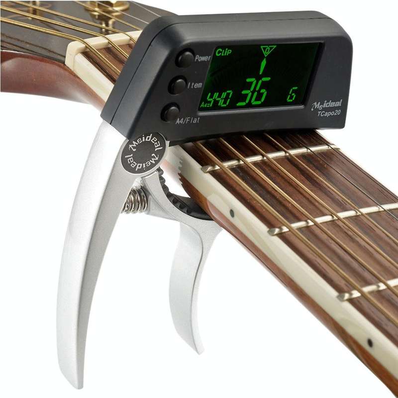 Professional Guitar Tuner Clip, Loftstyle Chromatic Clip-on Tuner with Rotational LCD Screen Ligh...