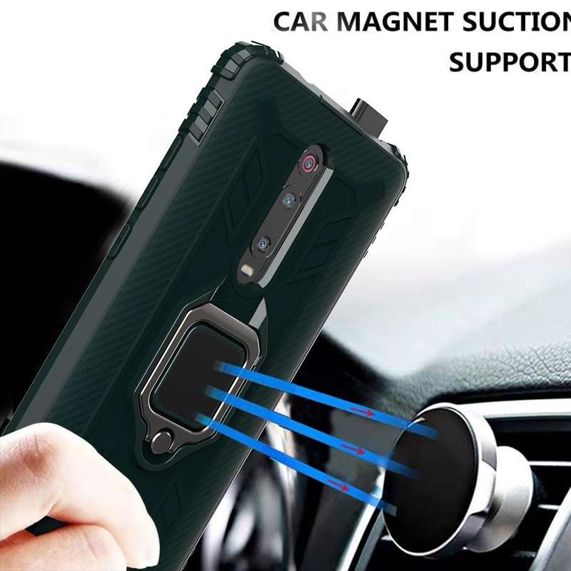 For Xiaomi 9T & 9T Pro & Redmi K20 & Redmi K20 Pro Carbon Fiber Protective Case with 360 Degree R...
