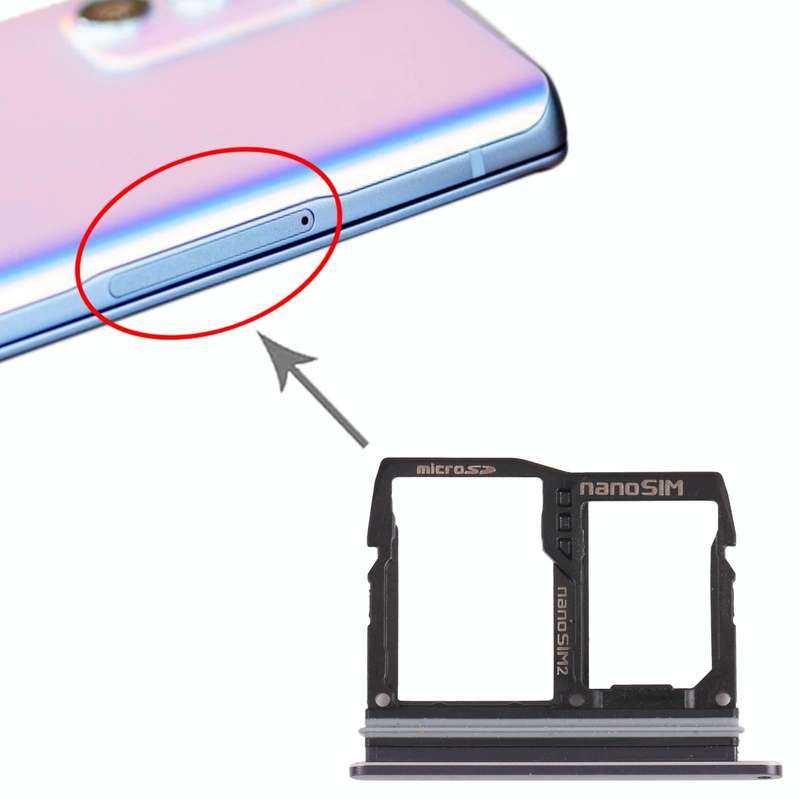 Nano SIM Card Tray + Nano SIM Card Tray / Micro SD Card Tray for LG Wing 5G LMF100N, LM-F100N, LM...