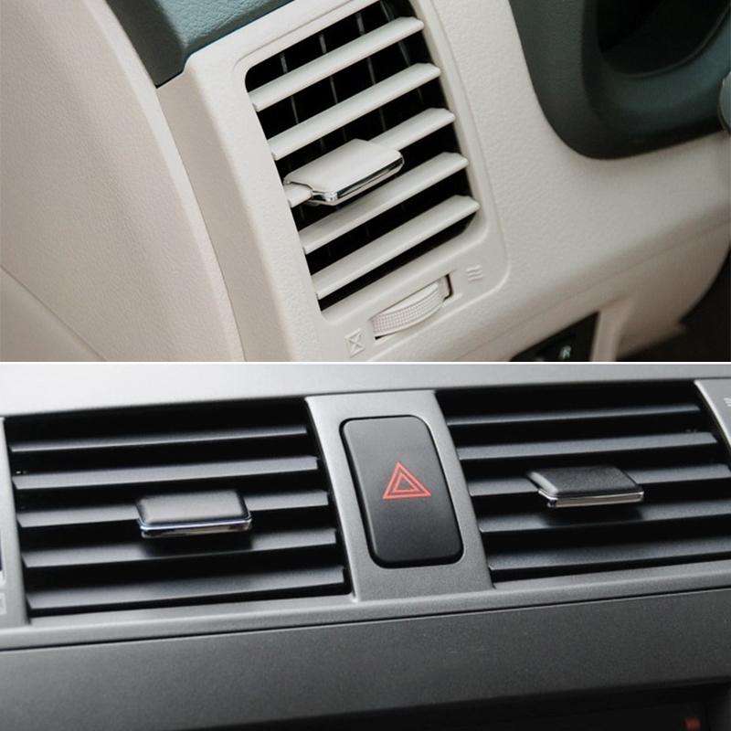 For Toyota Corolla Left-hand Drive Car Left and Right Air Conditioning Air Outlet Paddle (Black)