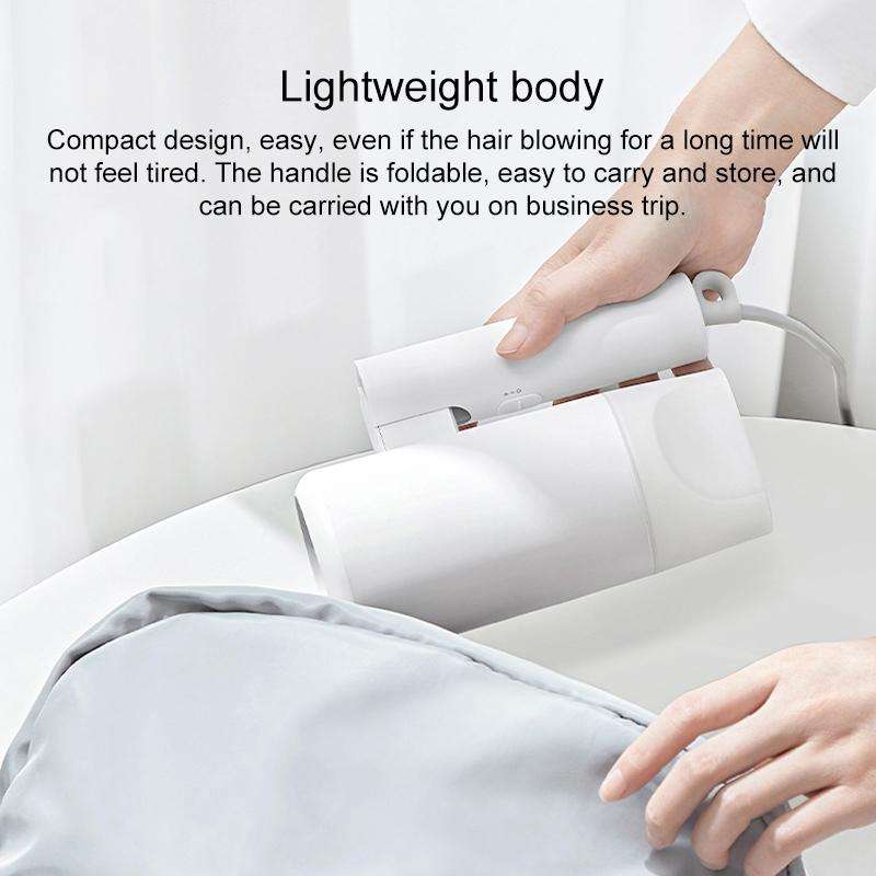 Original Xiaomi Mijia H100 Negative Ion Portable Electric Hair Dryer, US Plug(Pink)