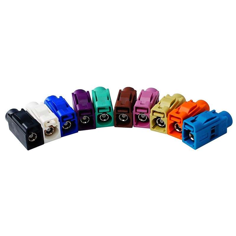 For RG174 Cable Fakra Radio Crimp Female Jack / Plug Connector with Phantom RF Coaxial(Fakra Z)