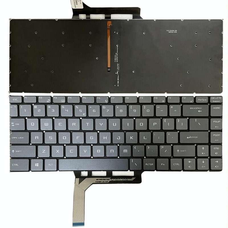 US Version Laptop Keyboard with Backlight for MSI GS65 / GS65VR / MS-16Q2 / Stealth 8SE /8SF / 8S...