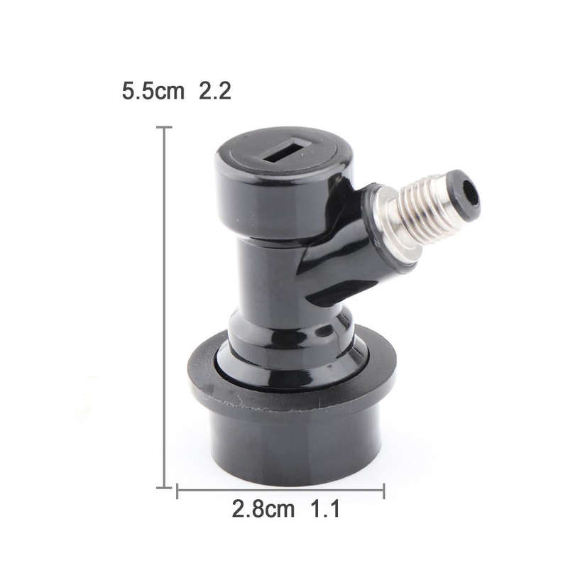Home Beer Keg Connector Distributor Keg Disconnect Ball Lock(Gray Pagoda)