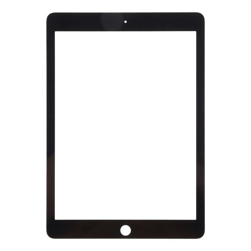 For iPad 6 / Air 2 Front Screen Outer Glass Lens with OCA Optically Clear Adhesive(Black)