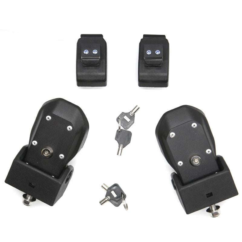 2 PCS Car Anti-Theft Hood Latch Locking Catch Buckle Engine Cover with Lock for Jeep Wrangler JL ...