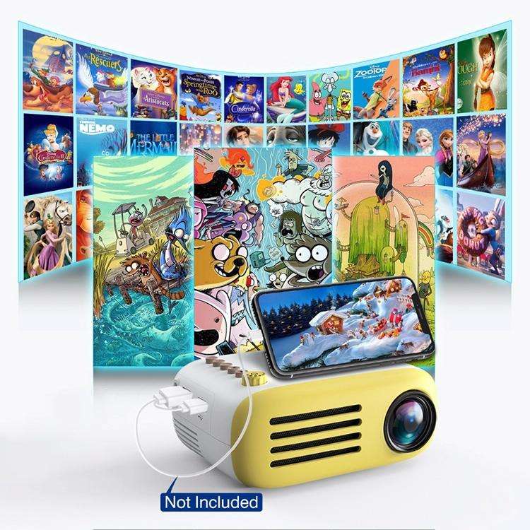YG200 Portable LED Pocket Mini Projector AV USB SD HDMI Video Movie Game Home Theater Video Proje...