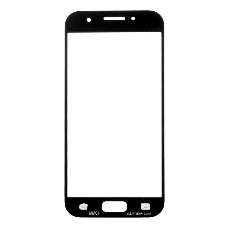 For Samsung Galaxy A3 (2017) / A320 10pcs Front Screen Outer Glass Lens (Black)