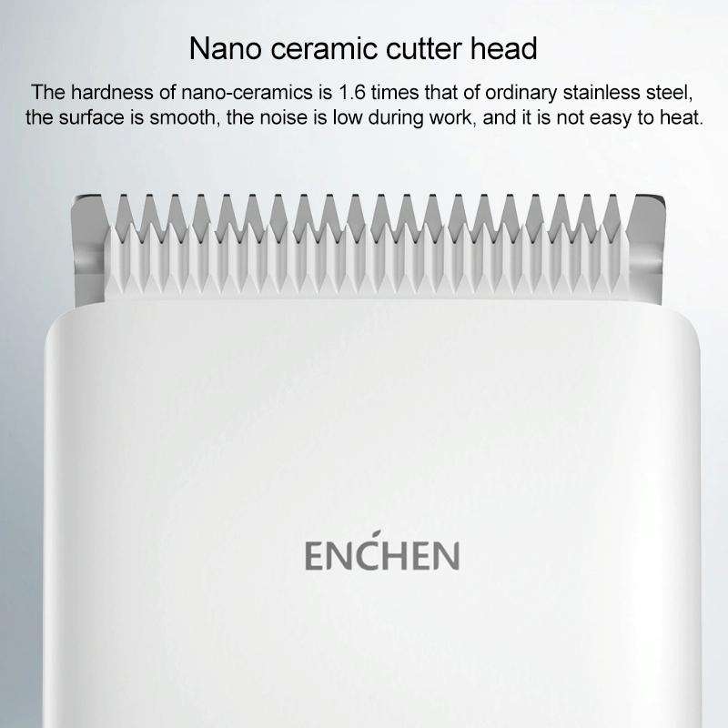 Original Xiaomi Enchen Boost Intelligent Fast Charging Electric Hair Trimmer Haircut Machine (White)